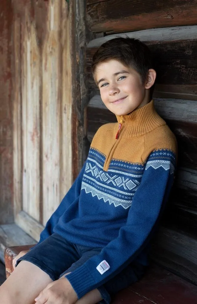 Marius Kids Kids' Wool Sweater with Zip Stellar