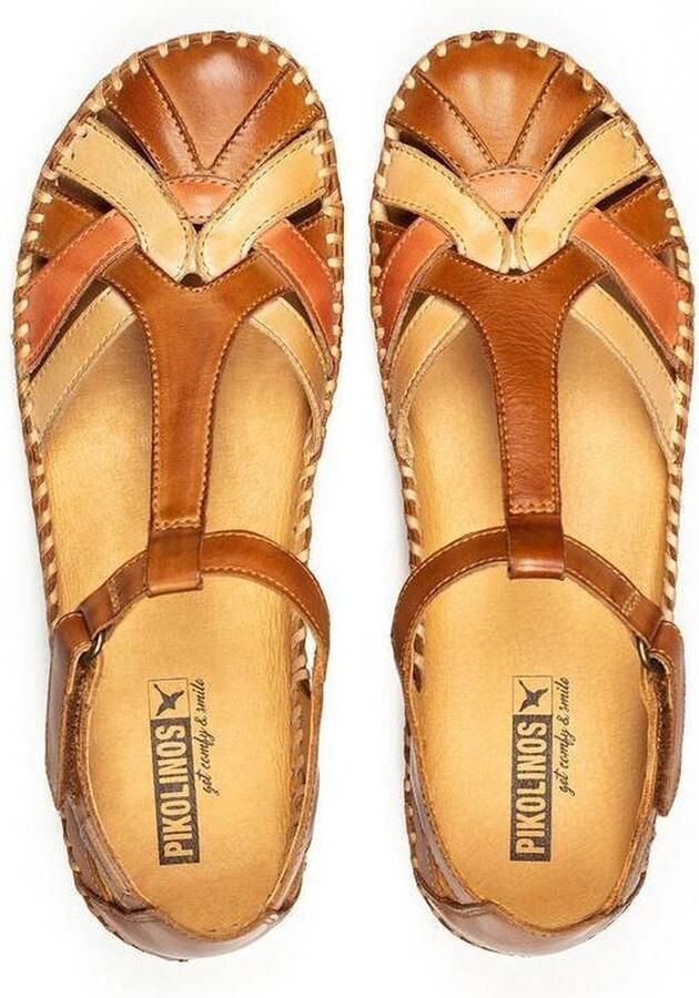 Pikolinos Vallarta Damesandaal Flexibel en Verstelbaar Brown Dames
