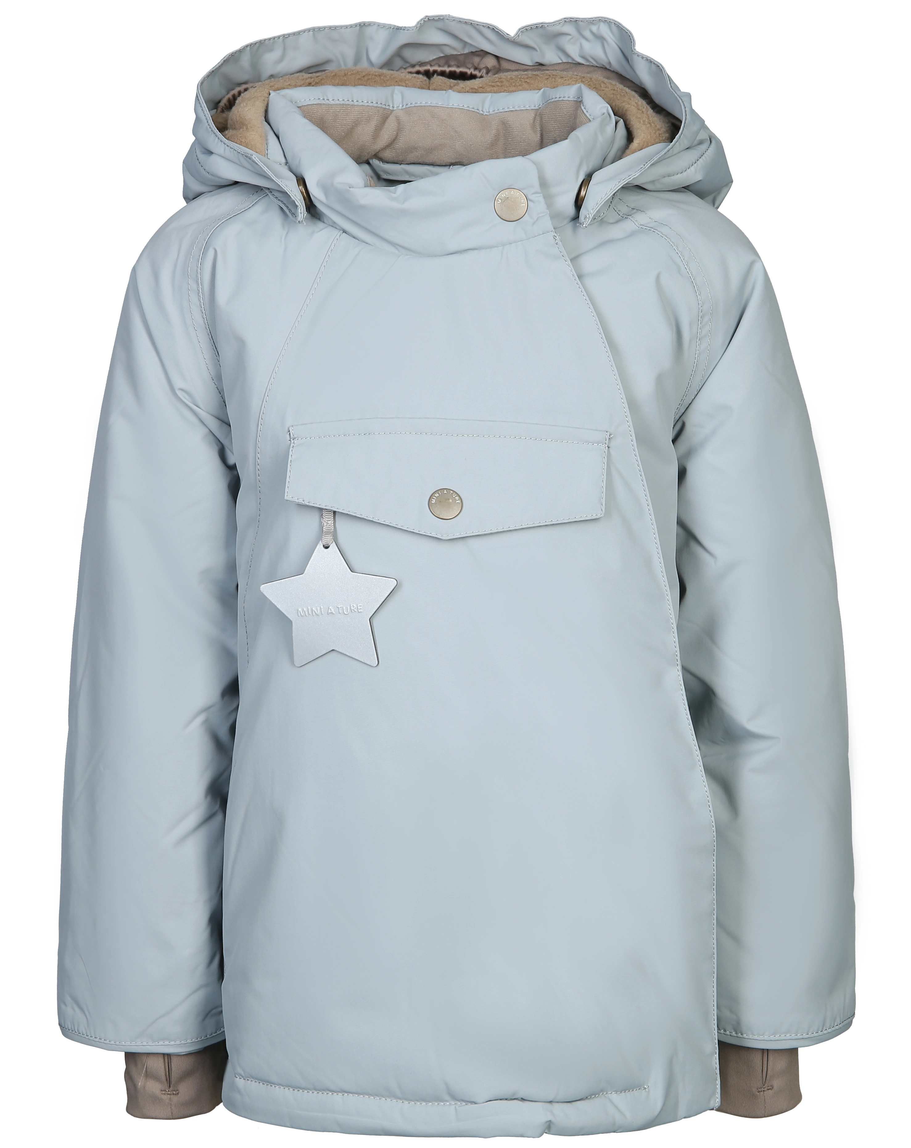 Winterjacke MATWANG mit Kunstfell in quarry