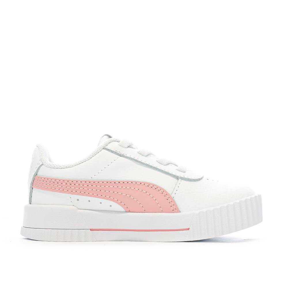 Puma Baskets Blanche/Rose Fille Puma Inf Carina