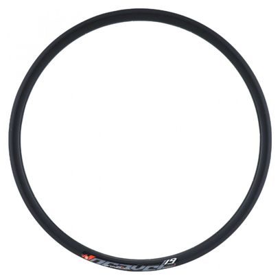 Jante route 700 gravel 19c noir 32t. disc tubeless ready double paroi profil 28mm