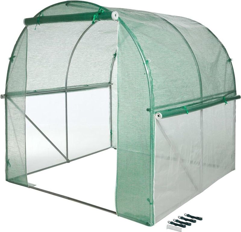 Nature - Tunnelkas - Transparant-Groen - Metaal met Epoxycoating