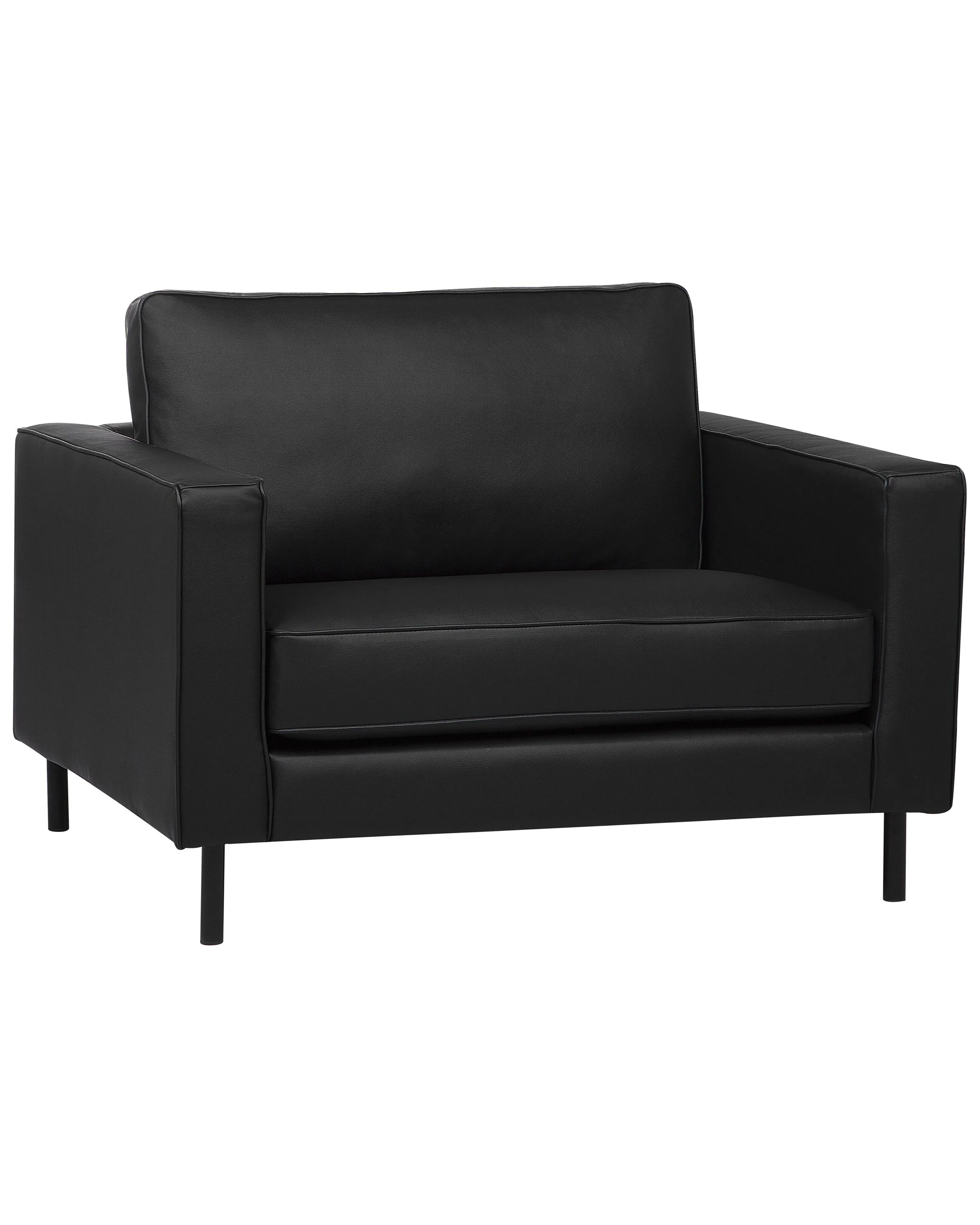 Fauteuil SAVALEN Leer Zwart