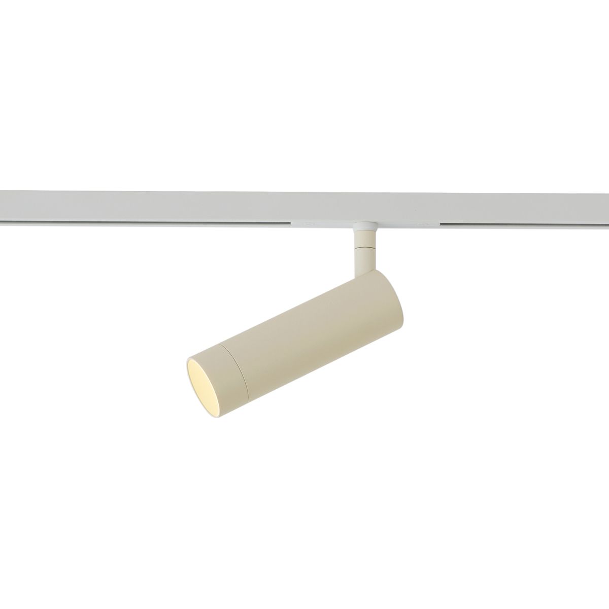 Moderne spot beige met wit voor railsysteem 1-fase GU10 35mm - Slimline Uzzy
