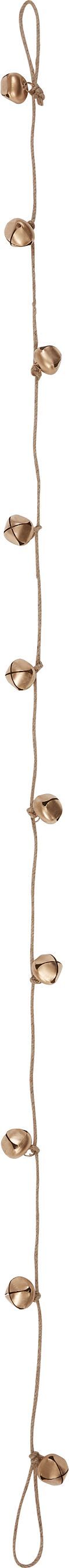 ARIA Glocken Girlanden - Gold / L: 130 cm