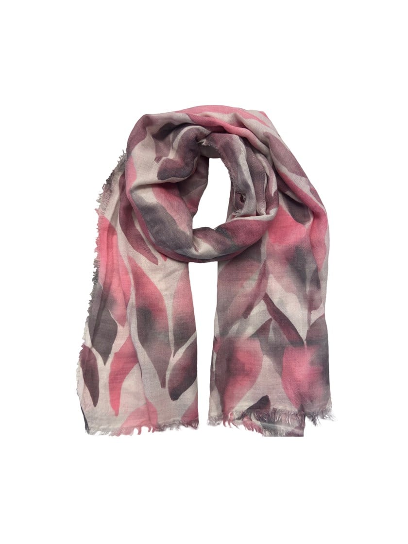 Skjerf med blomster Quartz Pink