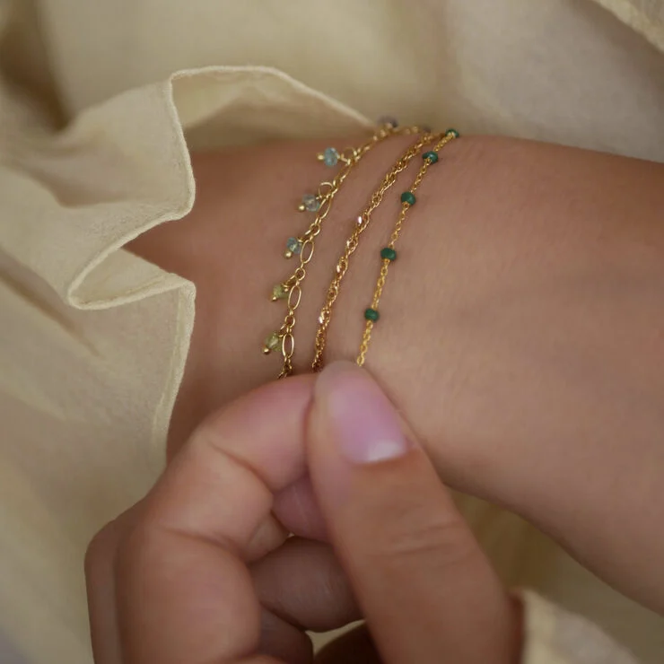 ENAMEL Copenhagen Bracelet, Lola Petrol green