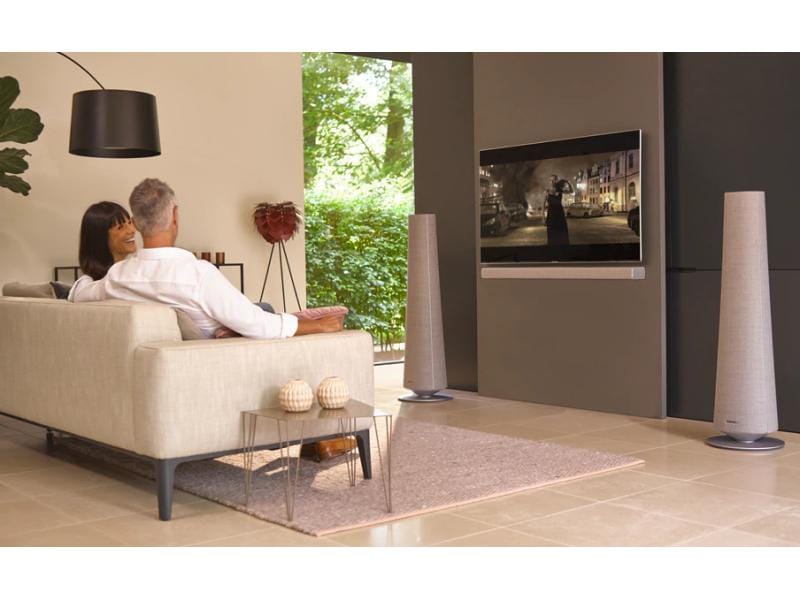 Harman/Kardon Standlautsprecher Paar Citation Tower Grau Intelligenter Standlautsprecher der Premiumklasse für eine beeindruckende Leistung