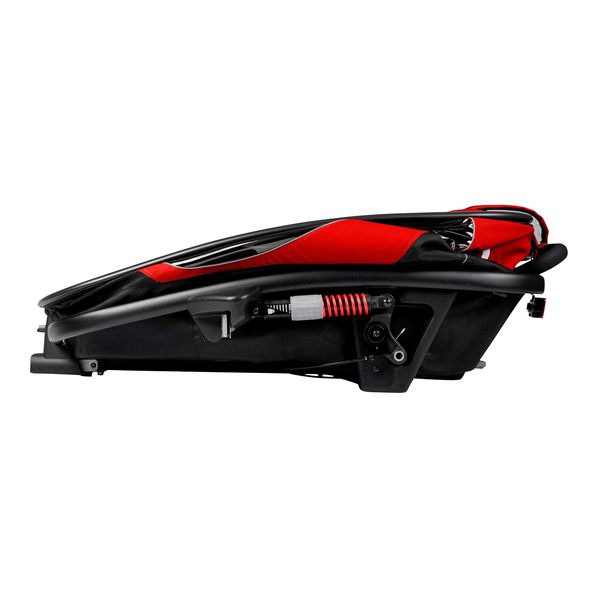 hamax Outback ONE Fahrradanhänger red / black