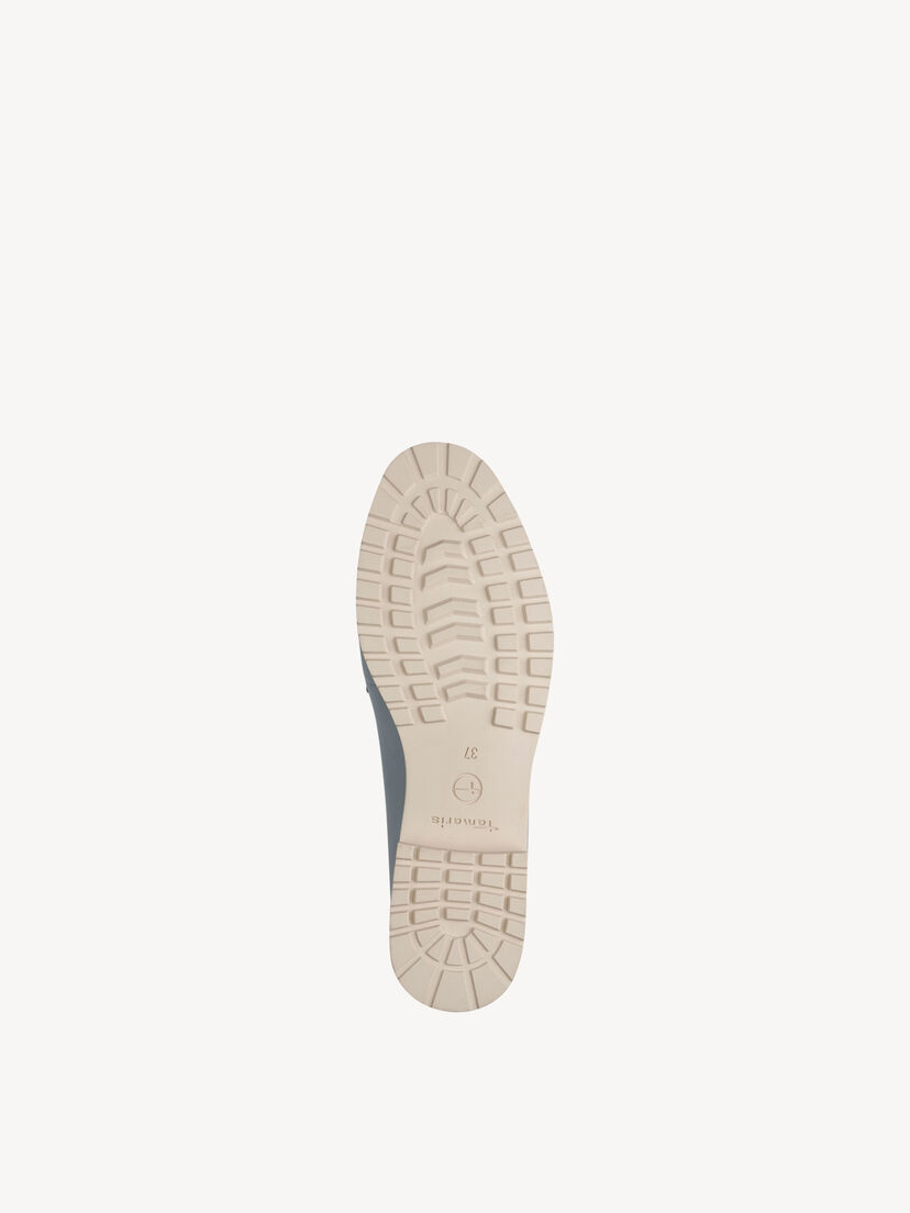 Leren Instappers - blauw