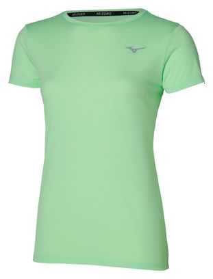Maillot manches courtes Mizuno Impulse Core Vert Femme