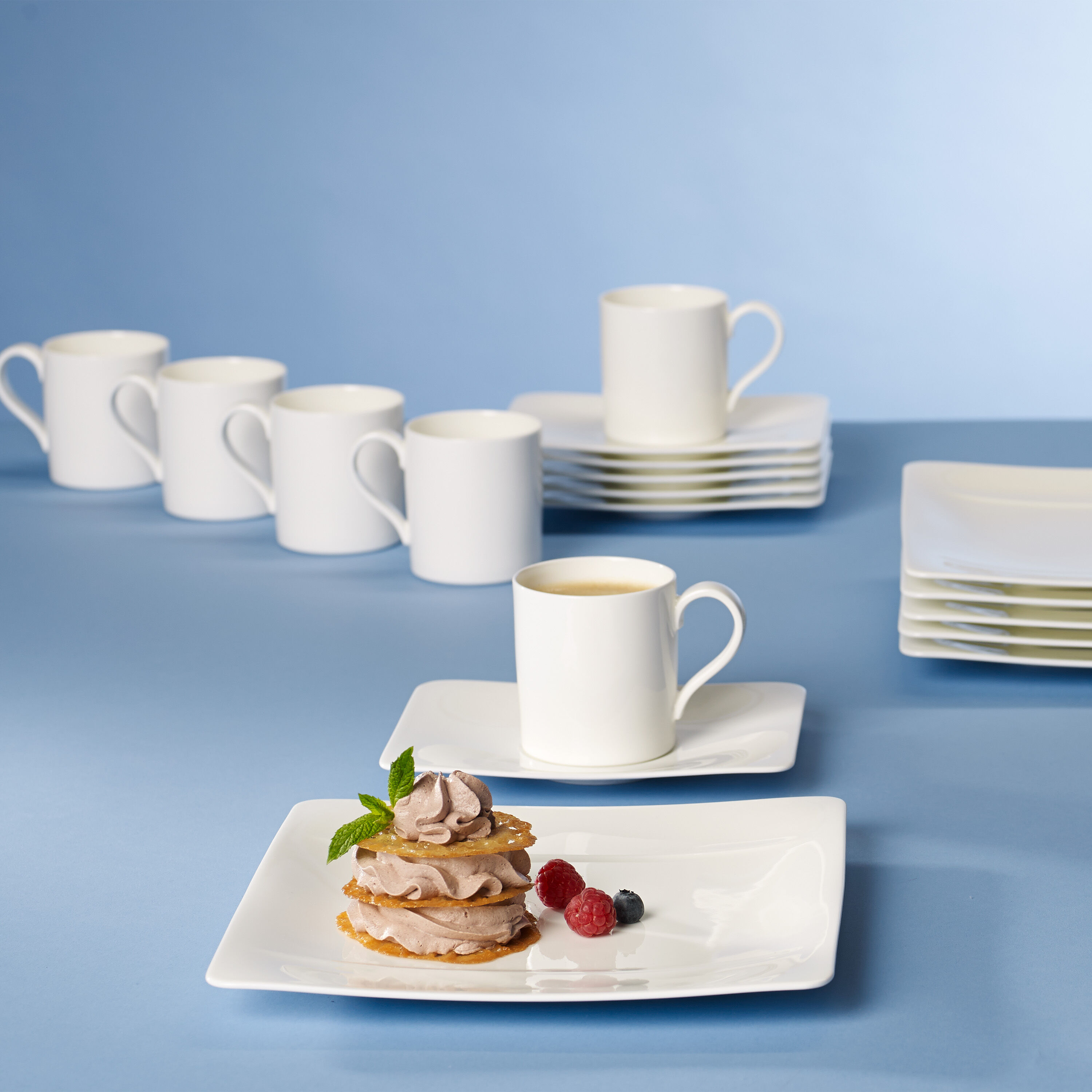 Modern Grace Coffee cup White, 5.8 oz, Premium Bone Porcelain