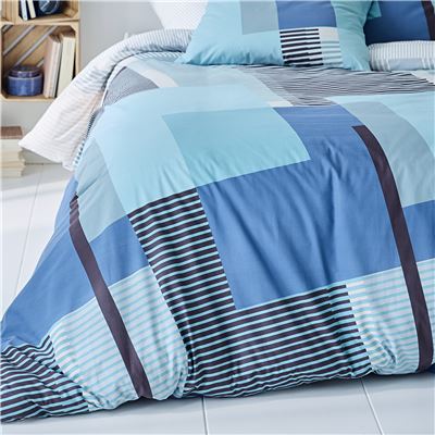 Linge de lit patchwork oblique