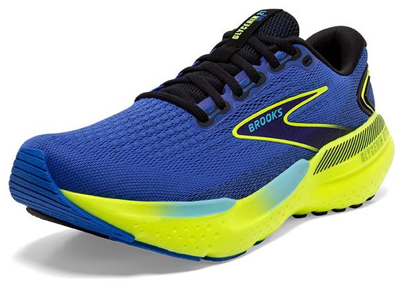 Chaussures Running Brooks Glycerin GTS 21 Bleu Jaune Homme