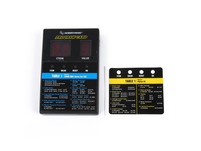 Hobbywing Programmierkarte LED LED Programbox für Hobbywing ESC