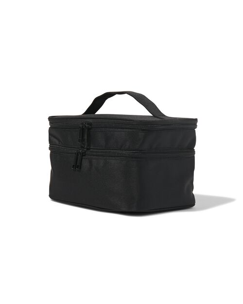 beautycase avec organiseur noir 17x25x15