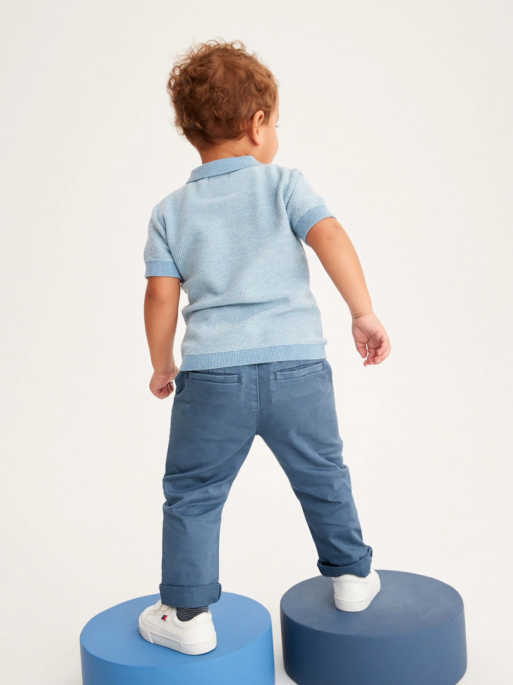 Blauw - Stretch Chino Broek (3mnd-7jr)
