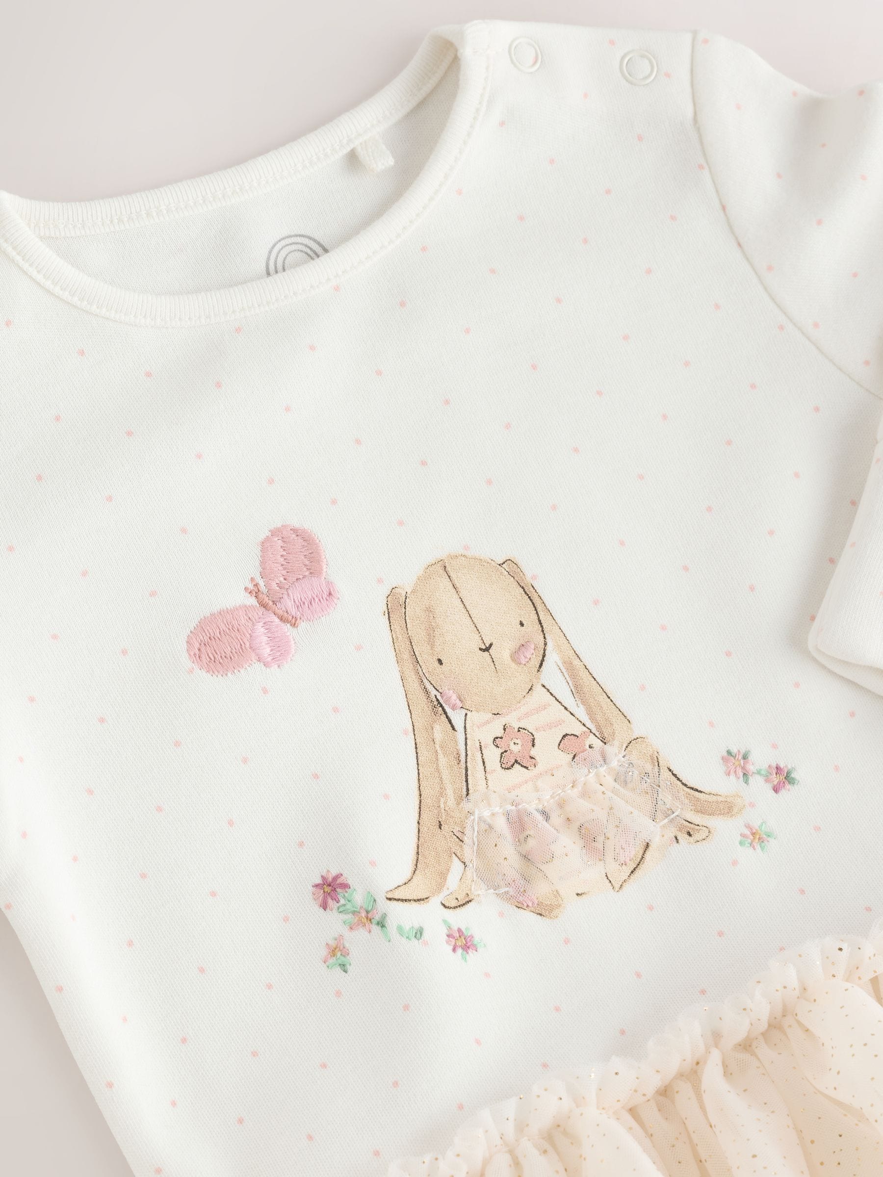 Ecru konijnen tutu - Baby-pyjama (0mnd-2jr)