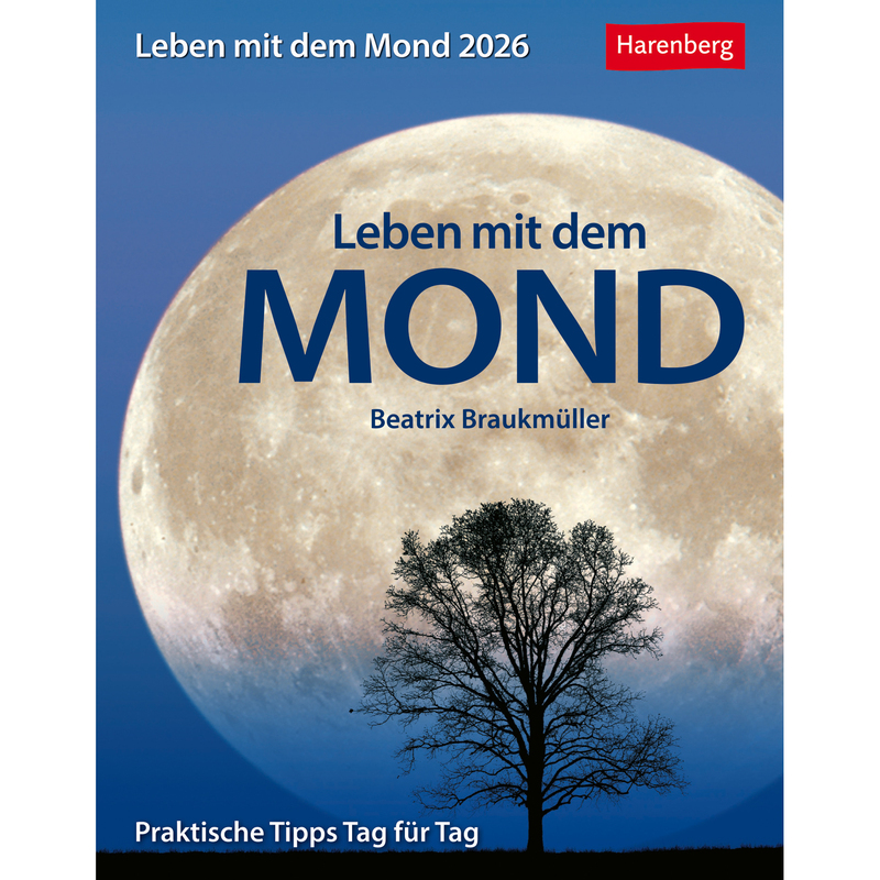 Harenberg Abreisskalender 2026 Leben mit dem Mond, 1 Tag / Seite
