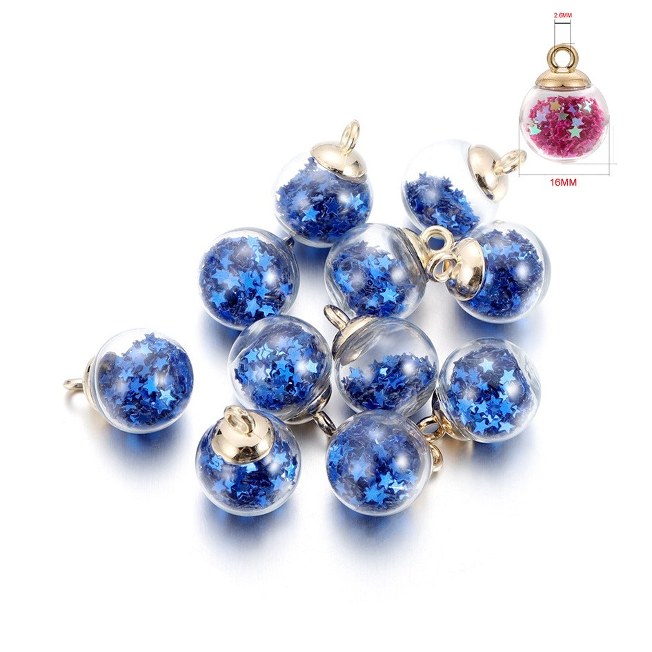 (10er Set) Mini Konfetti Christbaumkugeln Party Dekoration Weihnachts Tischdekoration - Blau