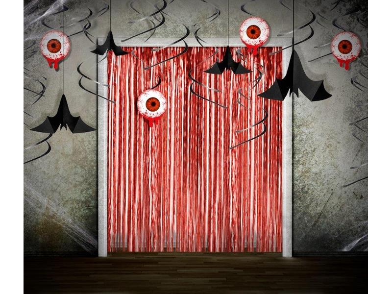 Partydeco Aufhänger Fledermäuse 3 Stk., Schwarz Halloween Deko Anhänger Fledermäuse