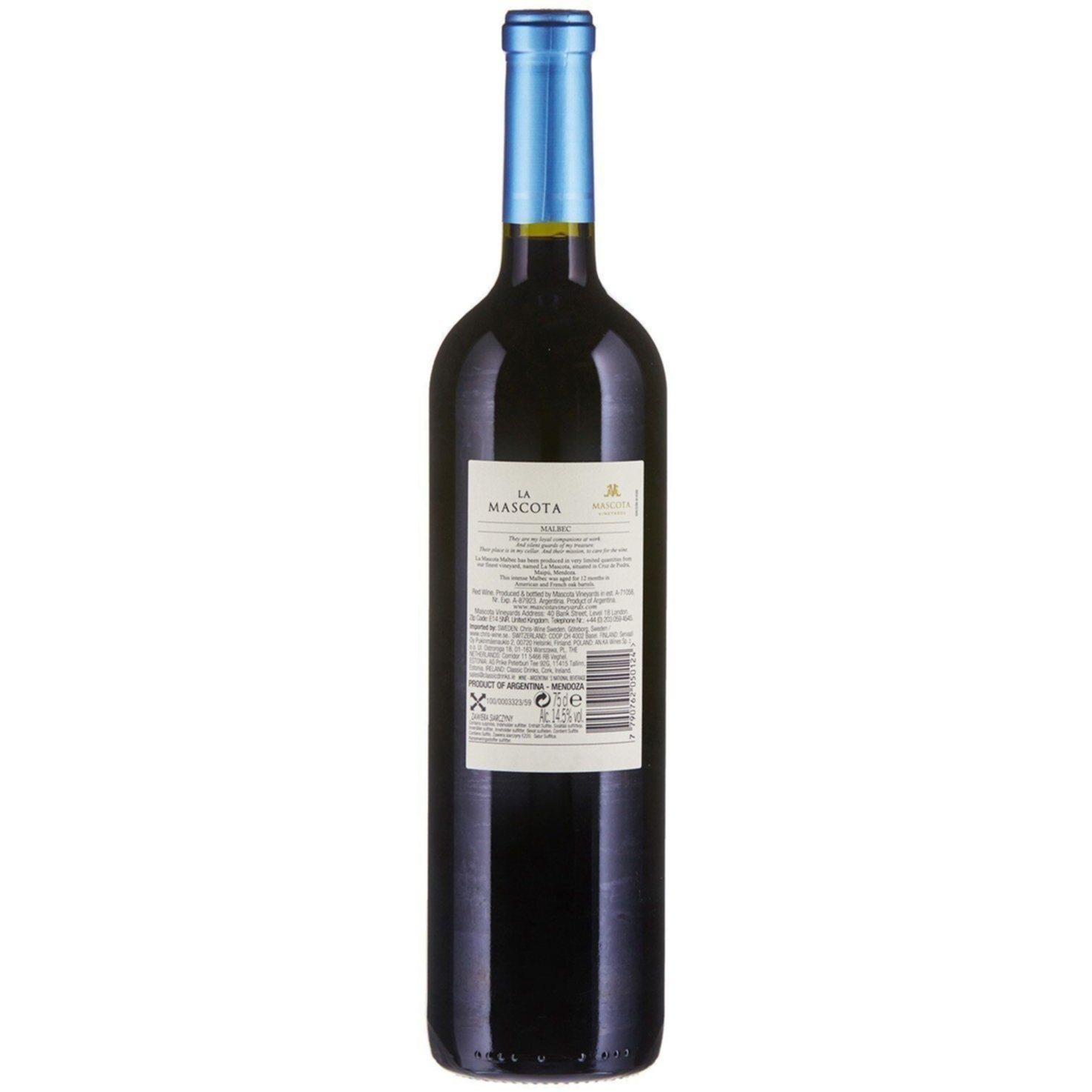 Malbec Mendoza Argentina La Mascota -75cl