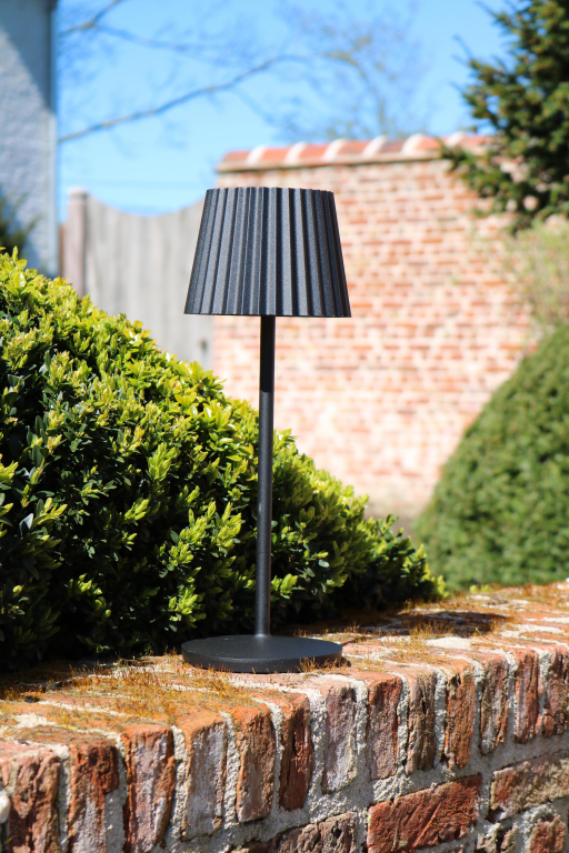 Lucide Justine tafellamp LED oplaadbaar buiten IP54 zwart