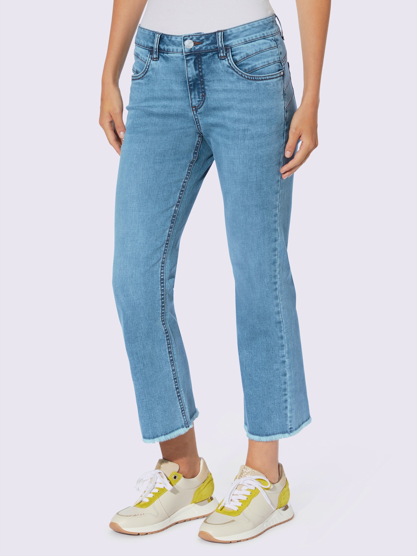 Jean push-up mélange de cotons agréable à porter