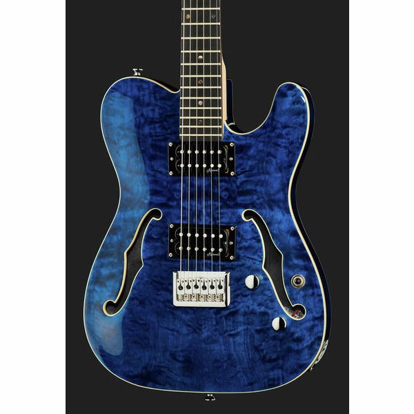 Harley Benton TE-90QM HH Trans Blue