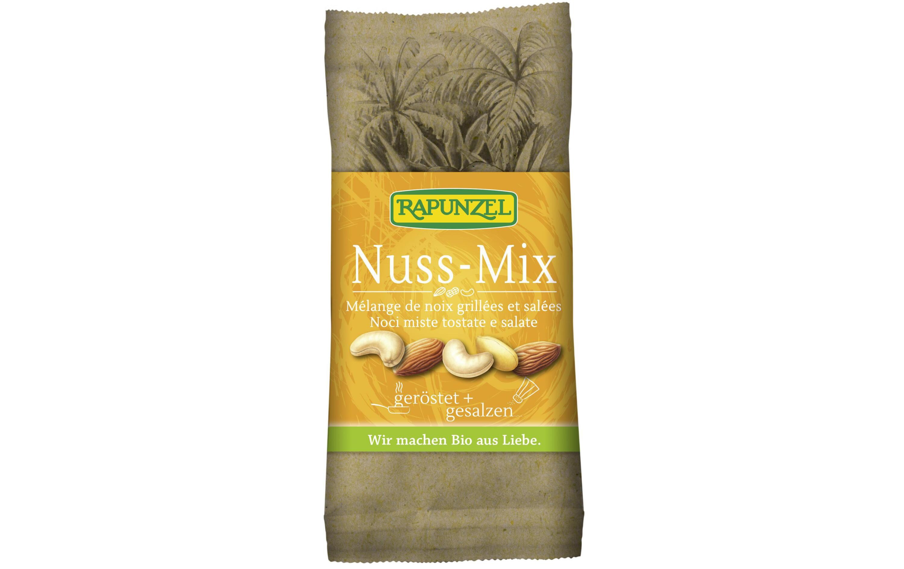 Beutel Bio Nuss-Mix geröstet gesalzen 60 gBio Nuss-Mix geröstet, gesalzen