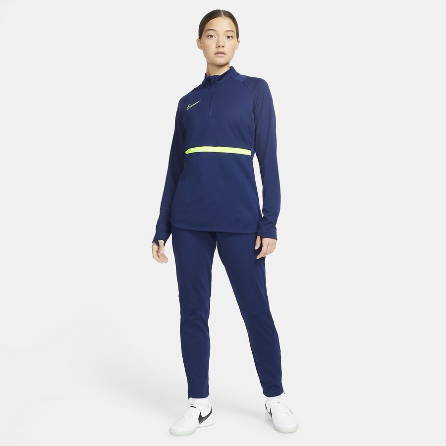 Nike Maillot d'Entraînement Academy 21 Drill Top - Bleu/Jaune Fluo Femme