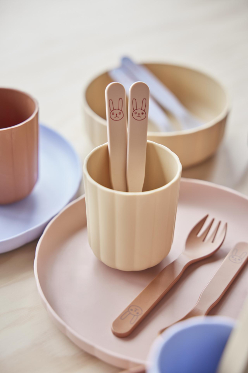 OYOY Pullo drinkbeker set van 2 Caramel/Ice Blue
