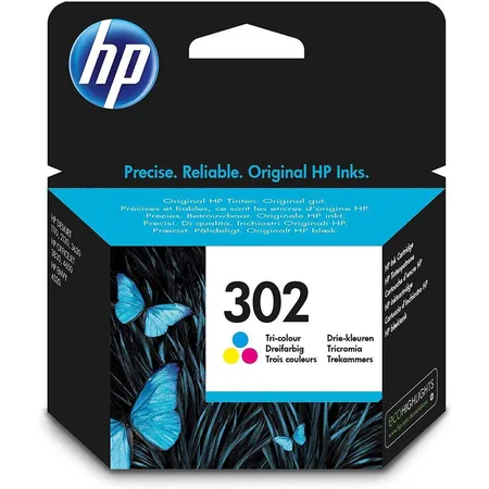HP Original Tintenpatrone 302 (F6U65AE) dreifarbig