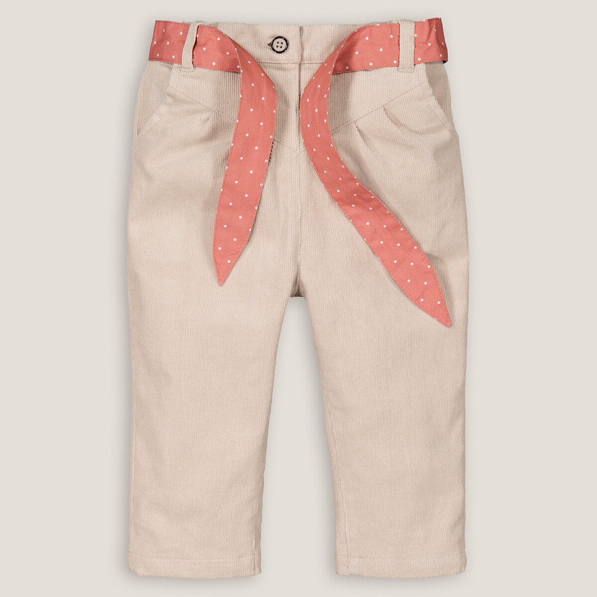 COLEÇÃO LA REDOUTE<br>Calças de veludo com forro de malha