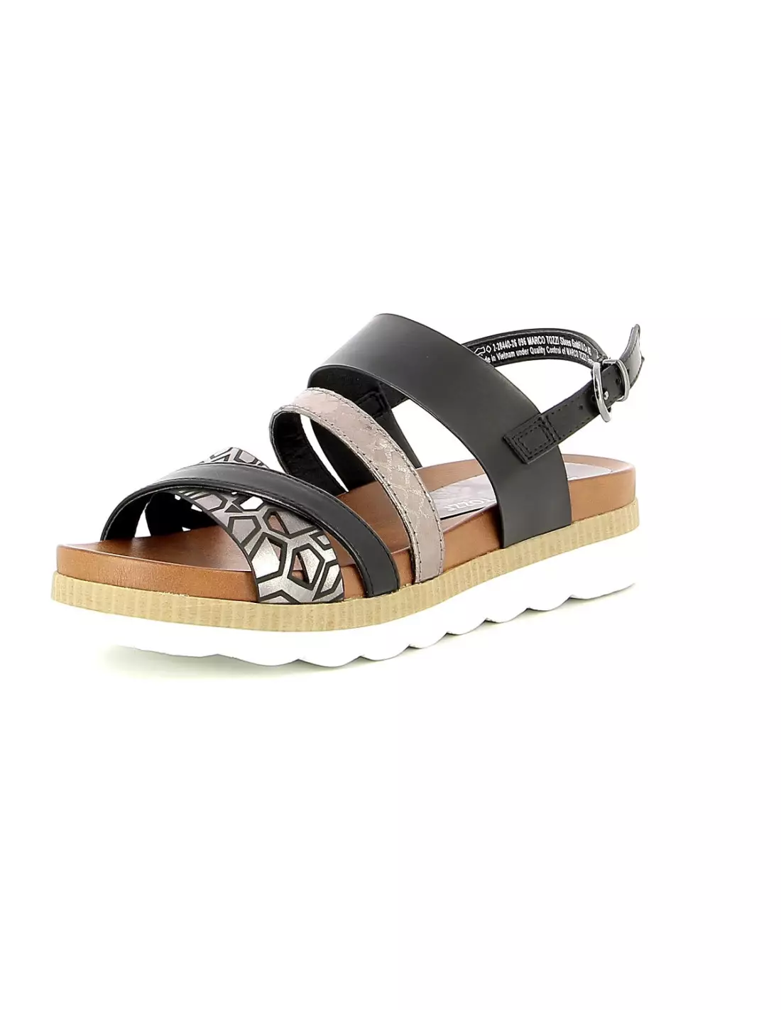 MARCO TOZZI 28440 - Sandales & nu-pieds Blackanticcomb
