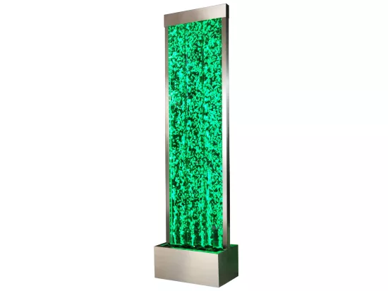Mur de bulles d'eau - LEDs à couleurs changeantes- H. 150 cm - Gris - BLENNIE