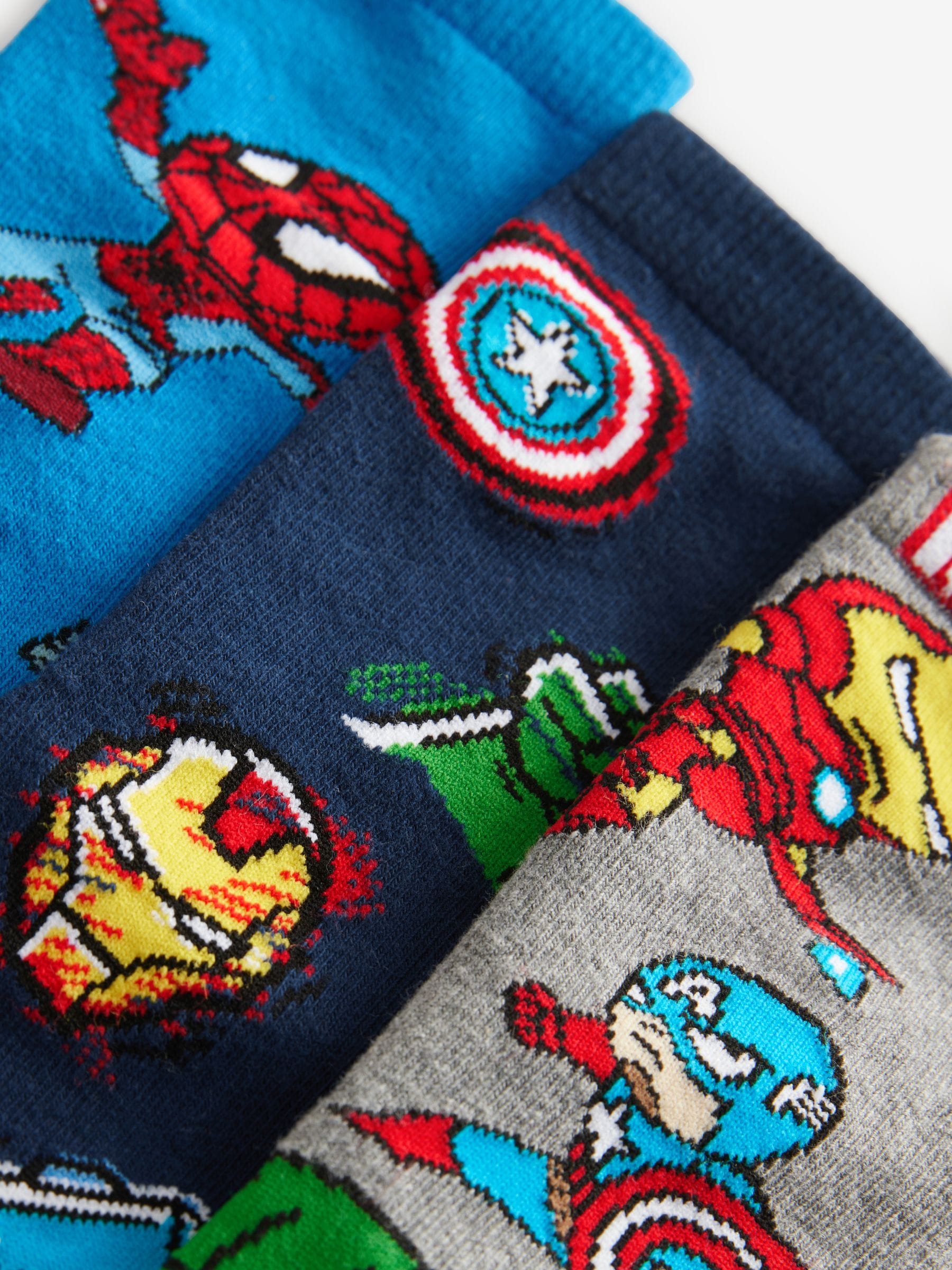 Marvel Avengers - Superhero Cotton Rich Socks 3 Pack