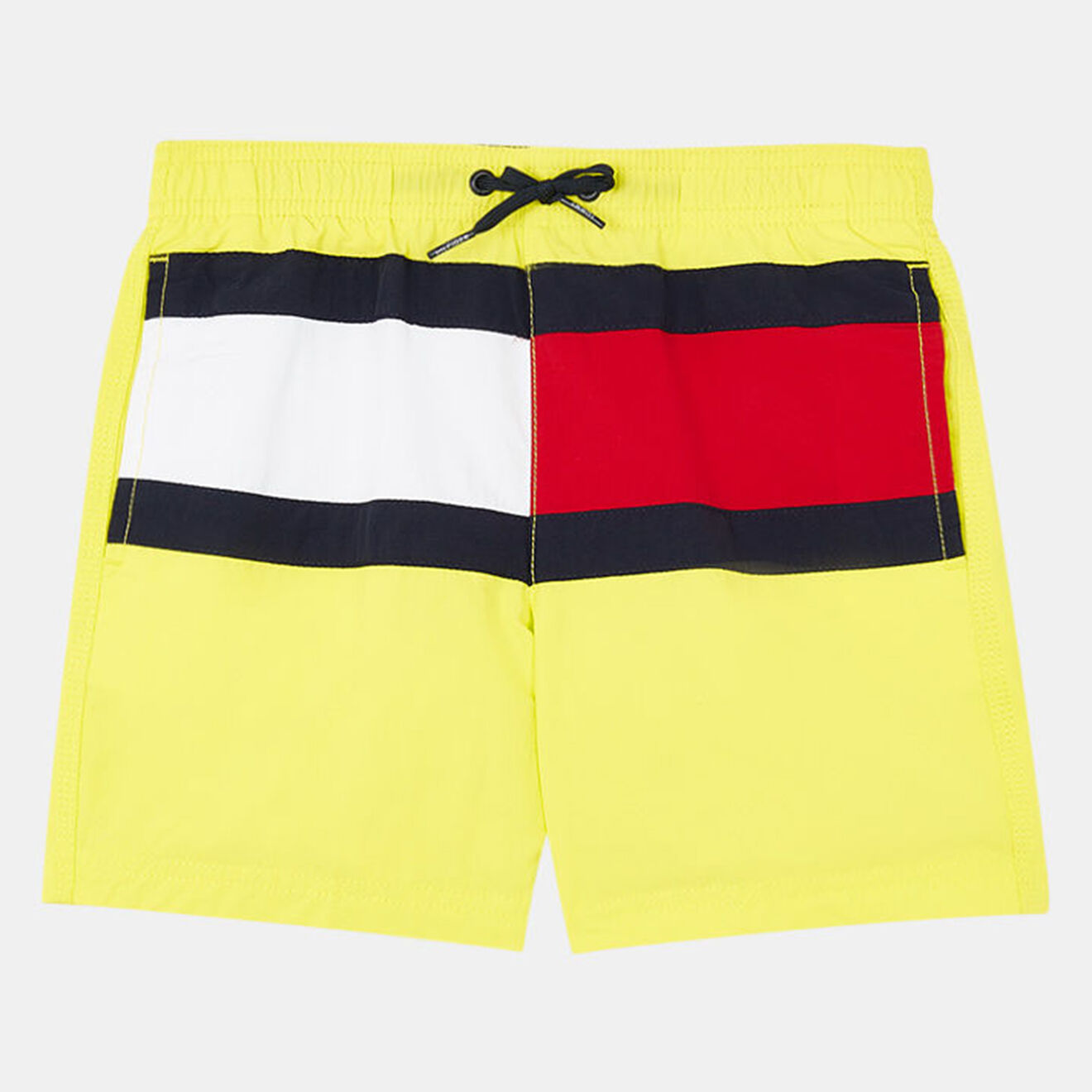Tommy Hilfiger Short de Bain en 100% Matière recyclée Color-block jaune