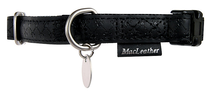 Collier réglable Mc Leather 20mm noir