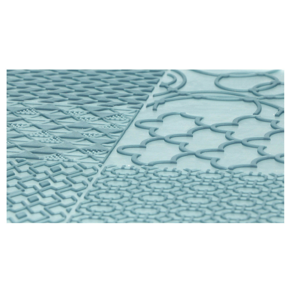 2 feuilles de texture sculpey - géométrique