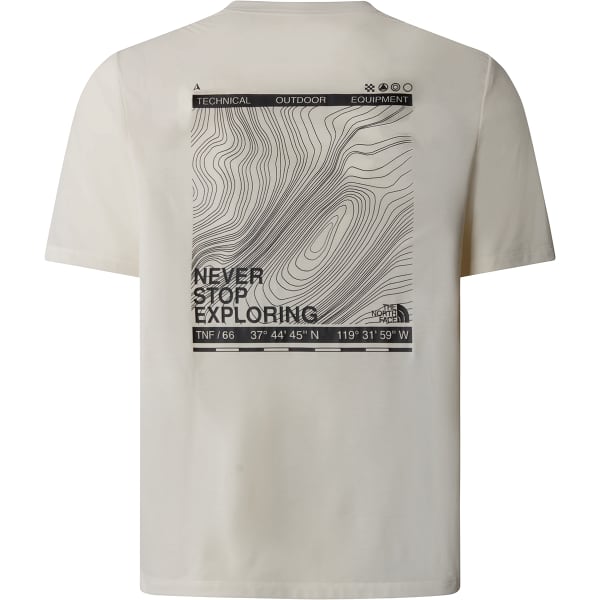 T-shirt THE NORTH FACE TOPOGRAPHIC FOUNDATION S/S TEE WHITE DUNE