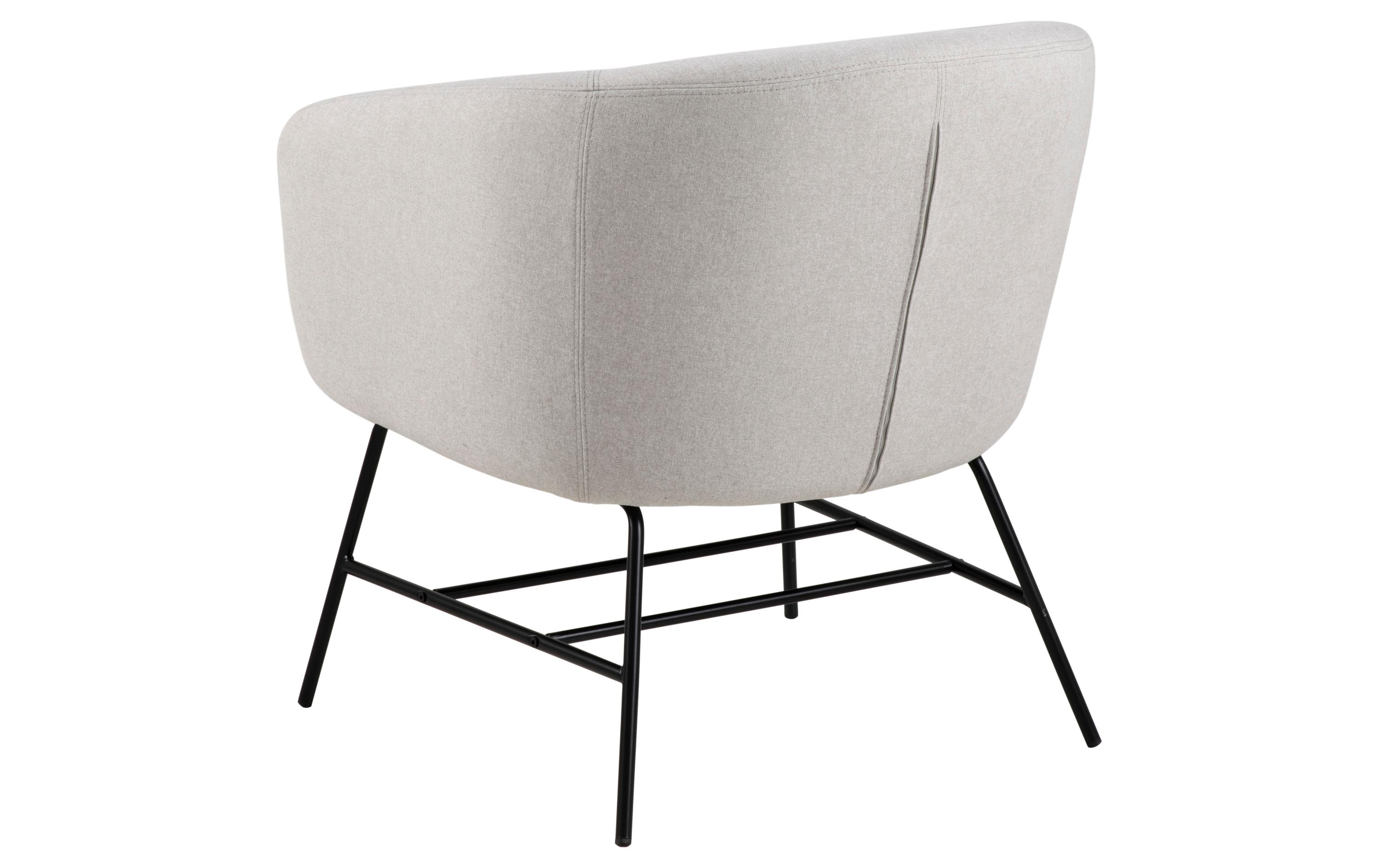 Sessel Ramsey 72 cm x 76 cm, Hellgrau<br>Loungestuhl