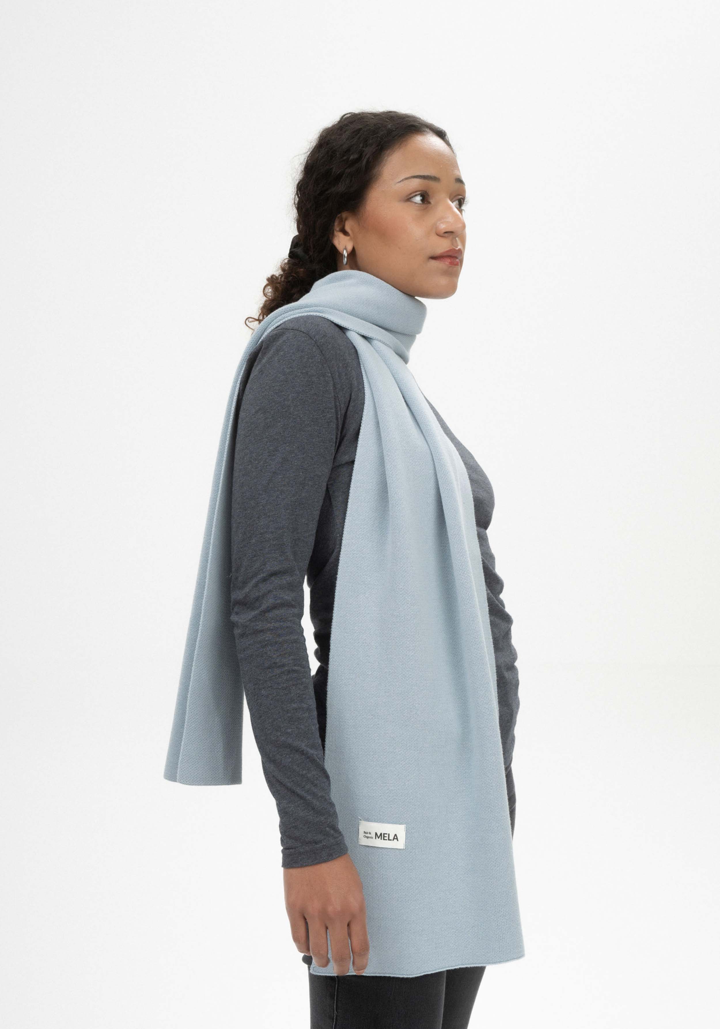 Mela Jacquard Schal Asmee Cloudy Blue