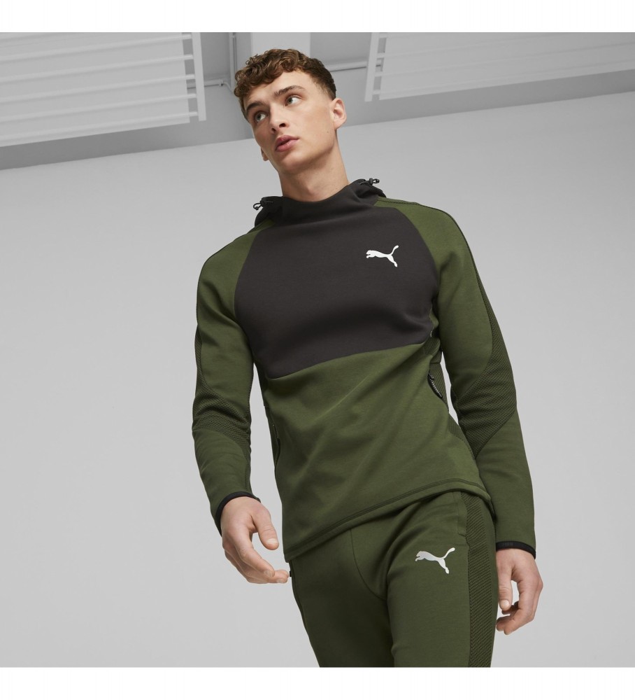 Moletom Puma Evostripe verde escuro