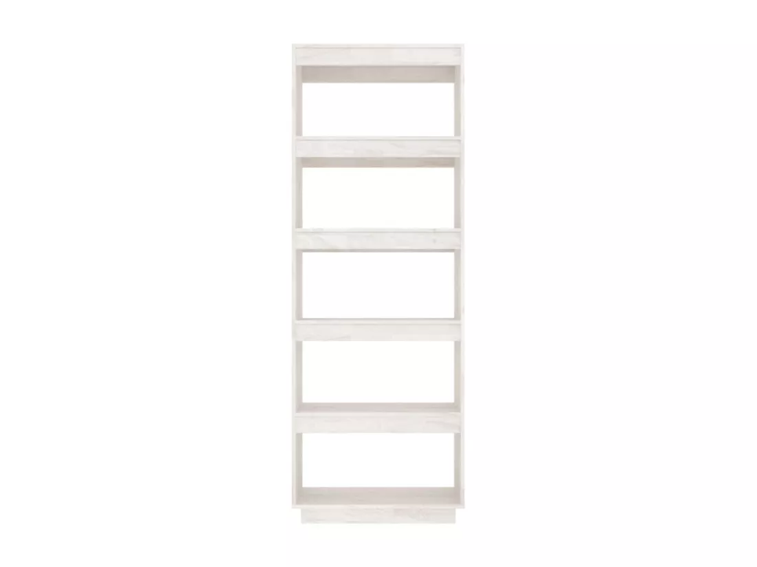 Bibliothèque/Séparateur de pièce Blanc 60x35x167 cm Pin massif