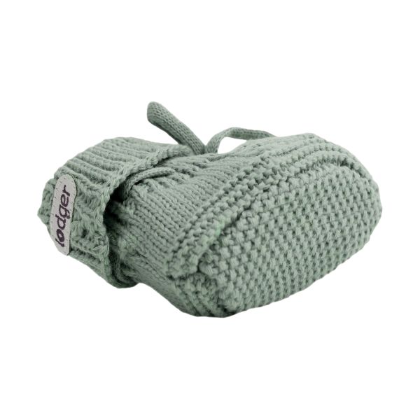Lodger Gebreide Slofjes Met Kabel - Maat 0-6 Mnd - Silk
