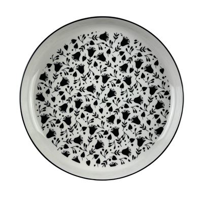 Vaisselle blanche et noire