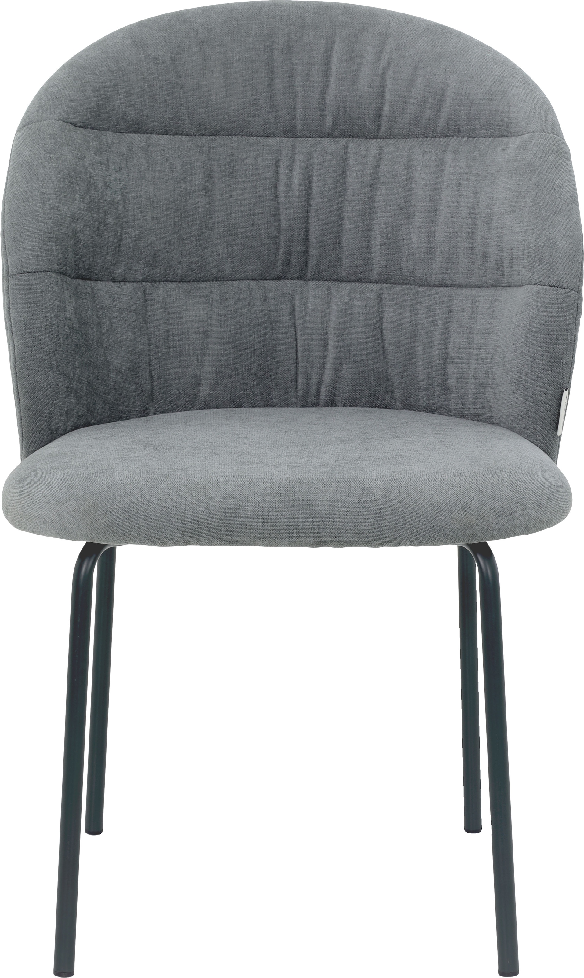 TOM TAILOR HOME 4-Fussstuhl »LEAF CHAIR« (Set) 2 Stk.4-Fussgestell, Raffung in der Rückenlehne