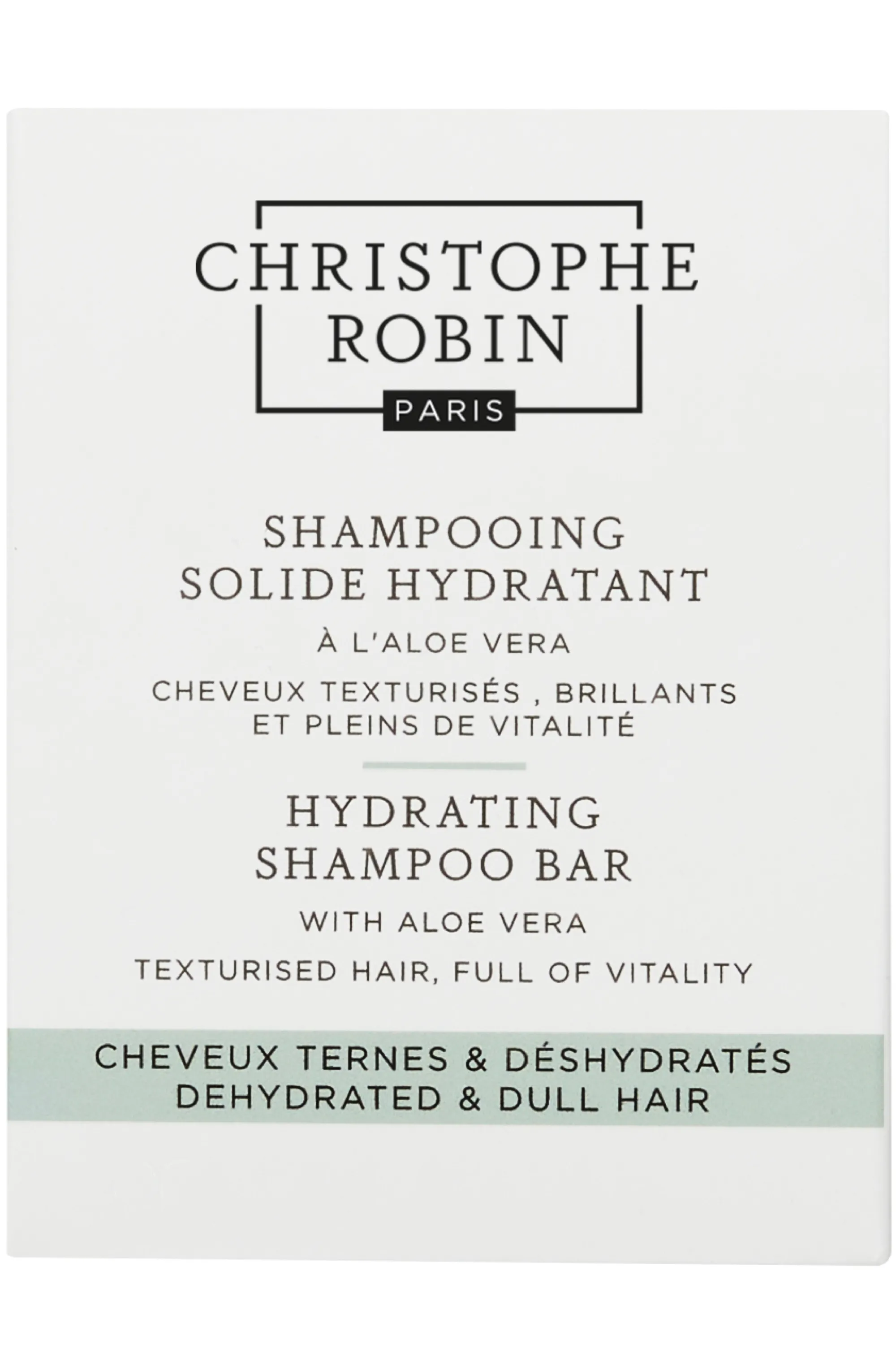 Christophe Robin Shampoing solide hydratant à l’aloe vera-100 g