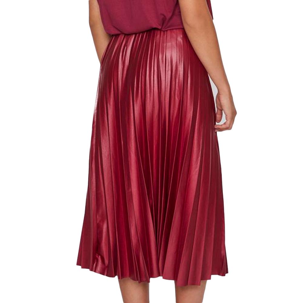 Vila Jupe Plissée Rouge Femme Vila Nitban